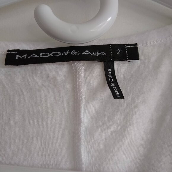vintage Mado et les Autres tulle ruffle sheer tshirt NWOT - Picture 4 of 8